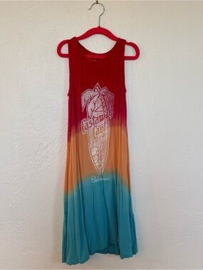 Disney Cruiseline Castaway Cay Sleeveless Ombre Beach Dress